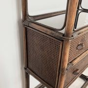 Etagere et commode en rotin
