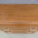 commode vintage en bois pieds compas