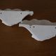 Pair of wall lamps plaster shell circa 1930