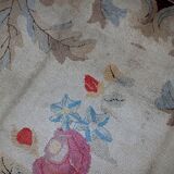 Handmade antique American hooked rug 5.10' x 8.10' (180cm x 272cm) 1880s - 1B539