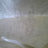 5 Crystal Wine Glasses