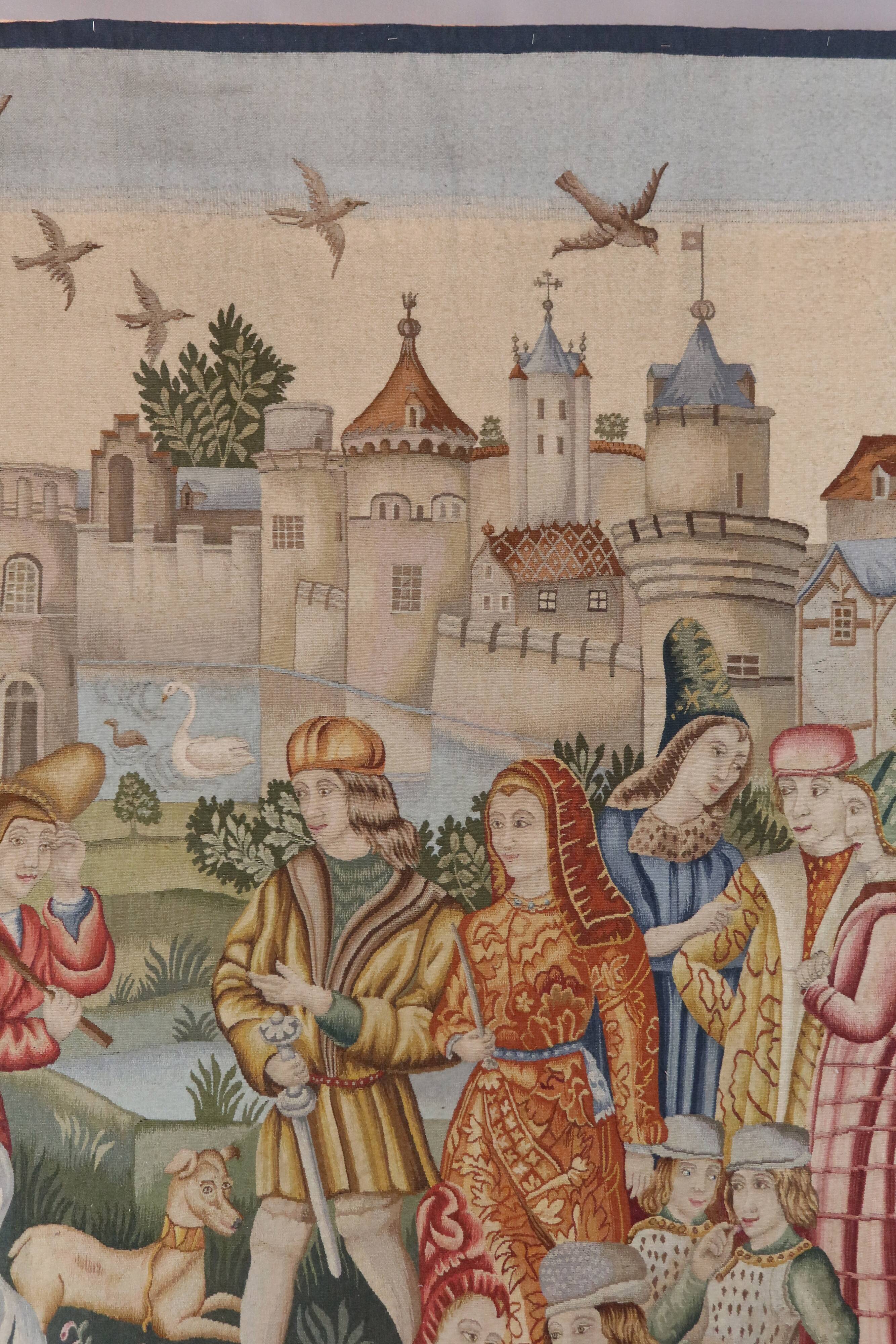 Tapestry "The Medieval City" Aubusson