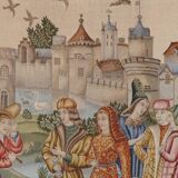 Tapestry "The Medieval City" Aubusson