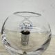 Pair of Nachtmann Leuchten design sphere crystal table lamps, 1970s