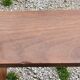 Brutalist bench of the 30s in solid mahogany