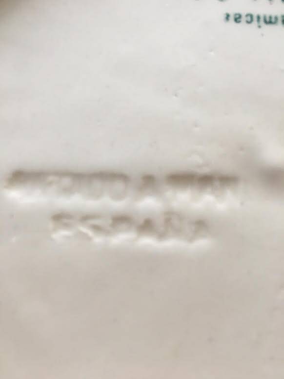 Spanish ceramic decorative plate "pascual zorilla"