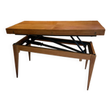 Coffee table with vintage Révélation system Design Albert Ducrot year 50/60