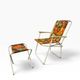 Vintage orange folding beach/camping chair