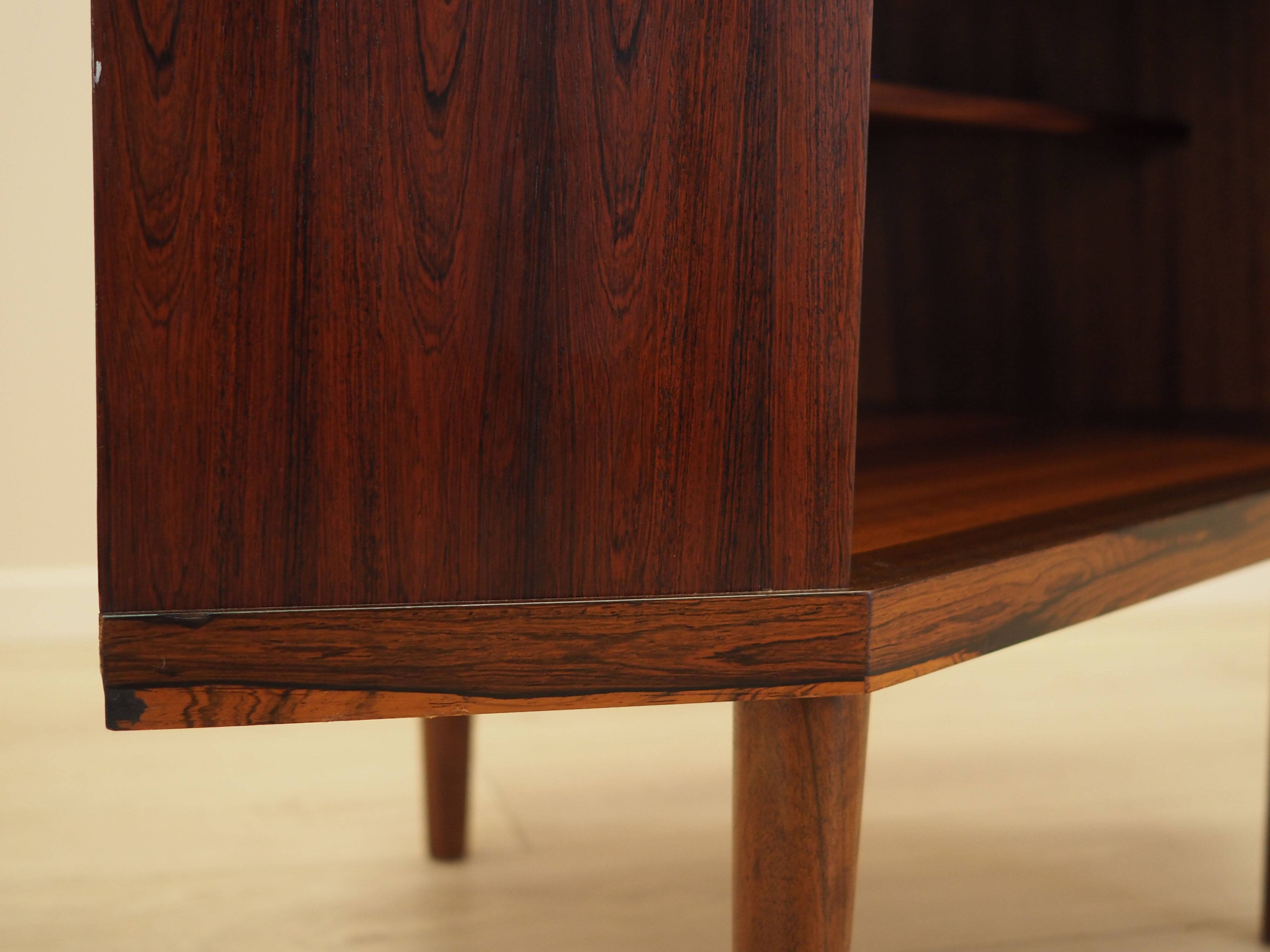 Corner display cabinet, rosewood veneer, Denmark 1970s