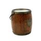 Mid-century brown oak ice bucket, Italy 1950s