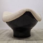 Chaise emblématique de l'ère spatiale Rodica par Mario Brunu pour Comfort, Italie 1960