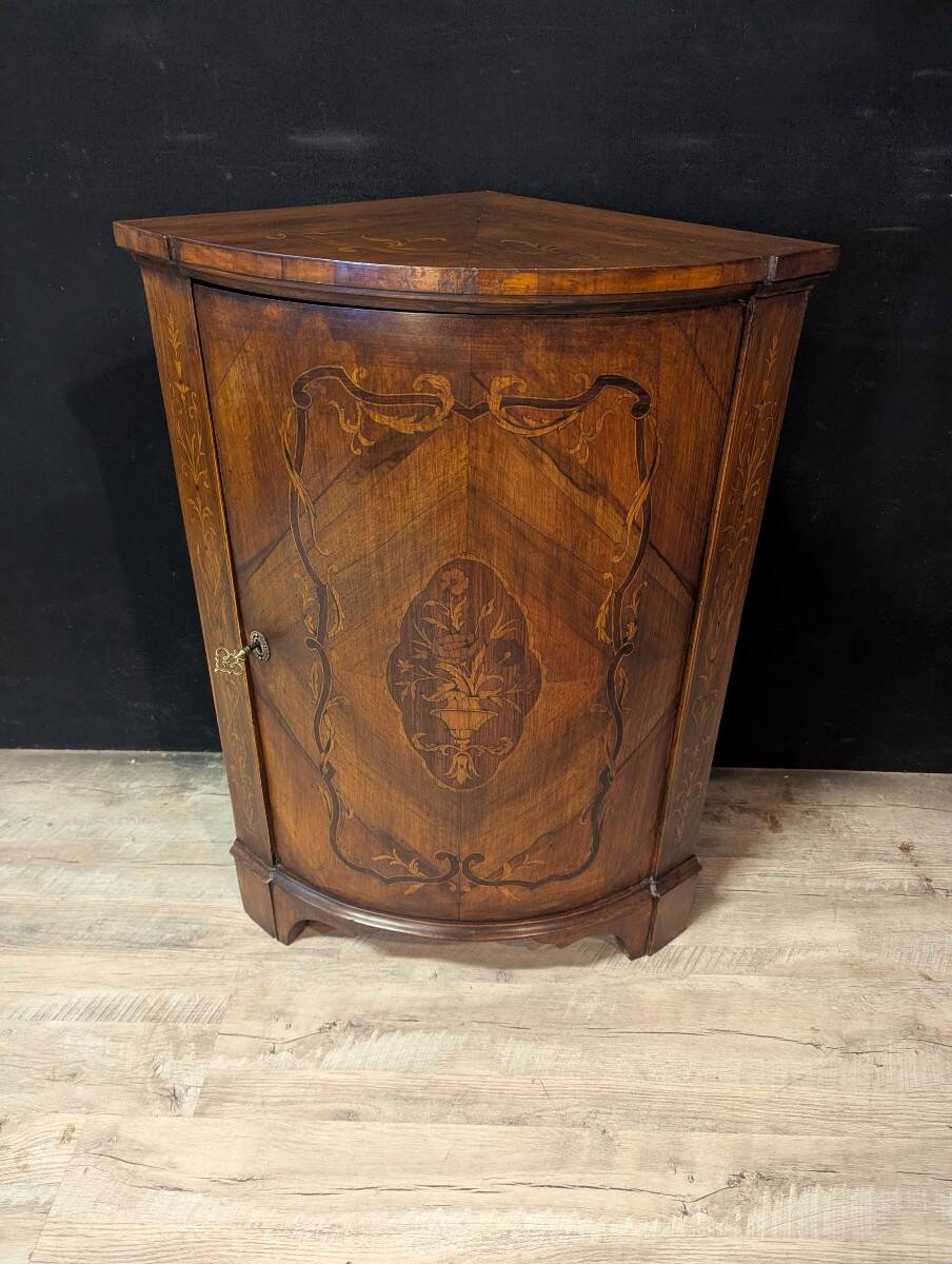 Louis XV style corner cupboard