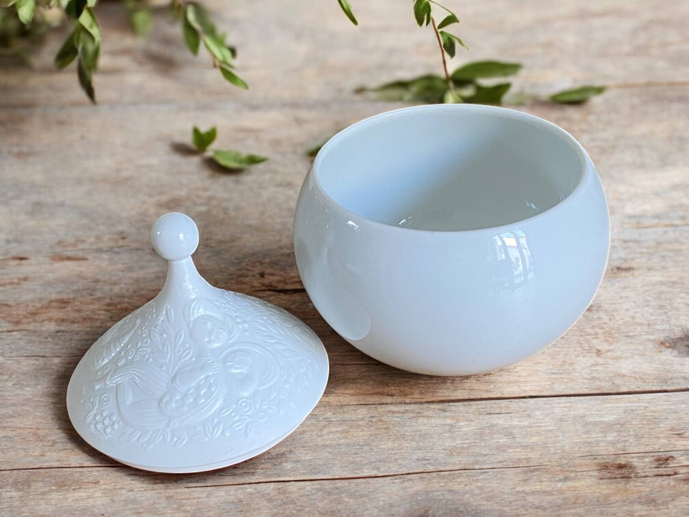 Vintage Rosenthal porcelain sugar bowl, The Magic Flute - Design Wiinblad