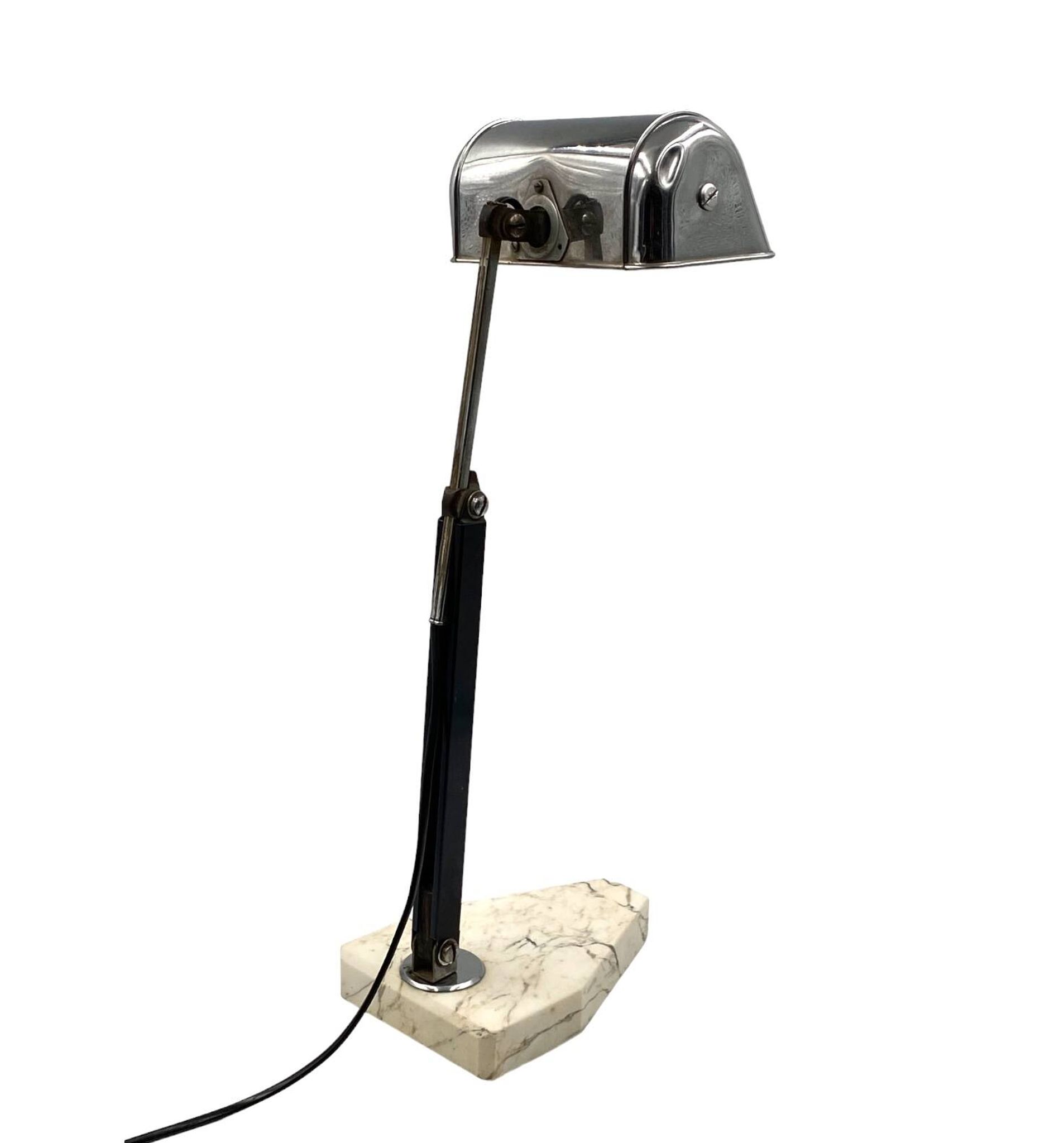 Lampe de bureau Art Déco, Fare France, vers 1930