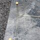 Coffee table from the 60s top glass base metal gilded