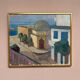 Original  Swedish Oil on Canvas – “Rhodes” by L. Wilton –  Dated 1962