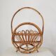 Vintage bamboo magazine rack Italy 1960s