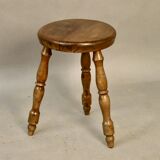 Walnut tripod stool