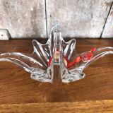 Old empty crystal cup pocket by vallerysthal vintage