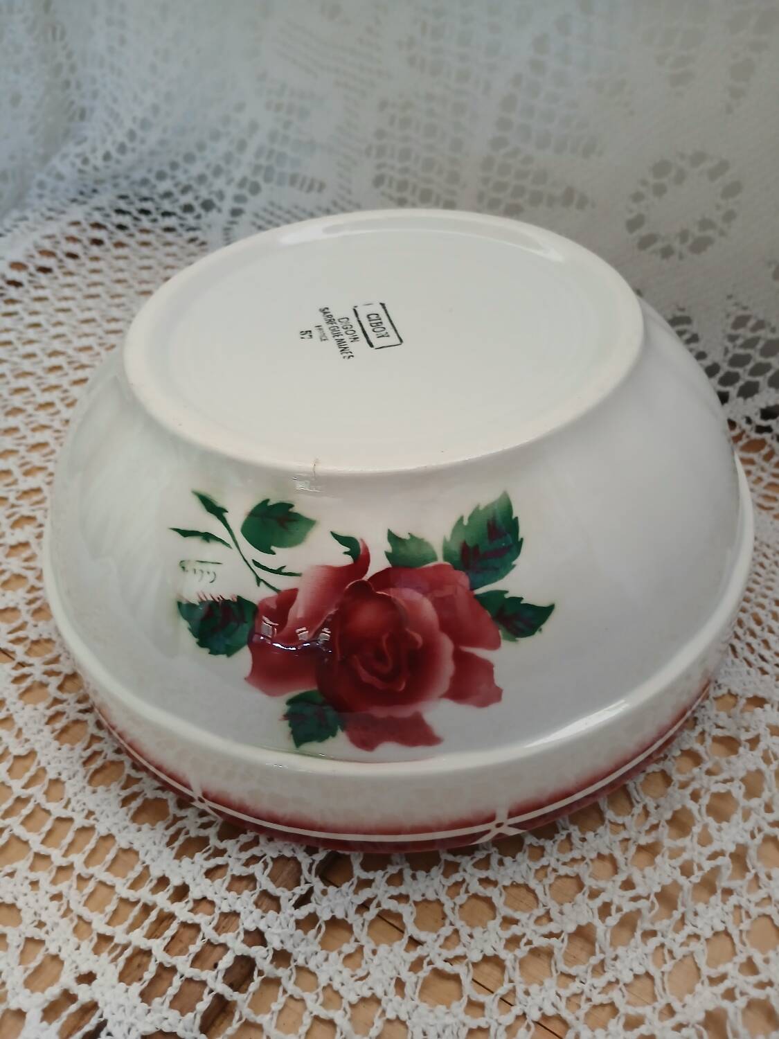 4 old dishes from Digoin and Sarreguemines