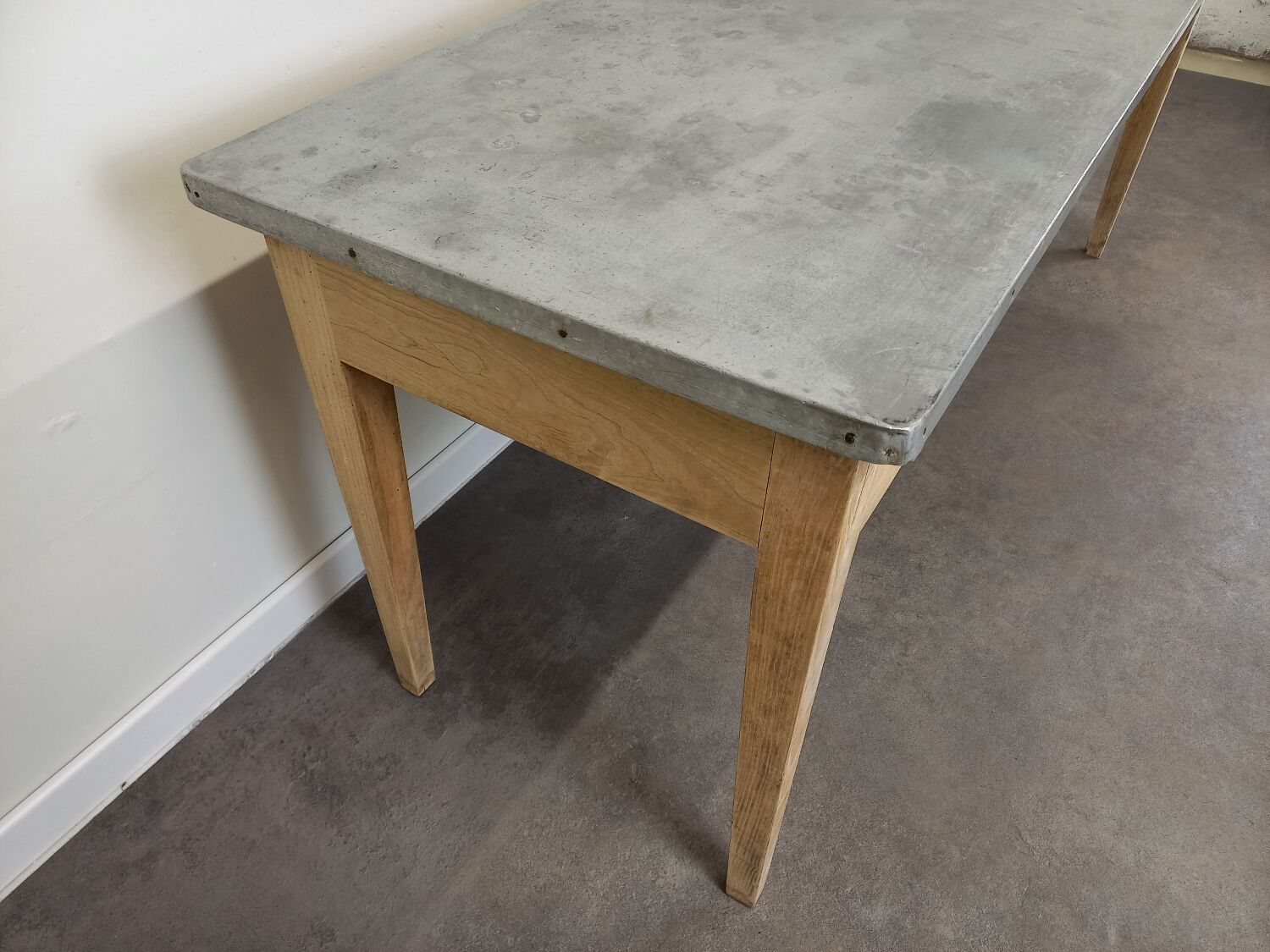 Bistro table zinc tray 185 cm