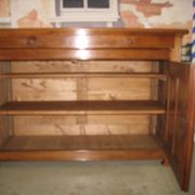 Woodwork in oak 1900 era furniture