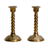 Pair of English candle holders