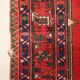 Ancient Asian rug made of cotton and wool, large knot.
