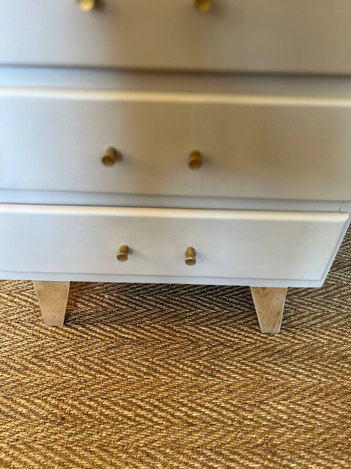 Vintage chiffonier with compass feet