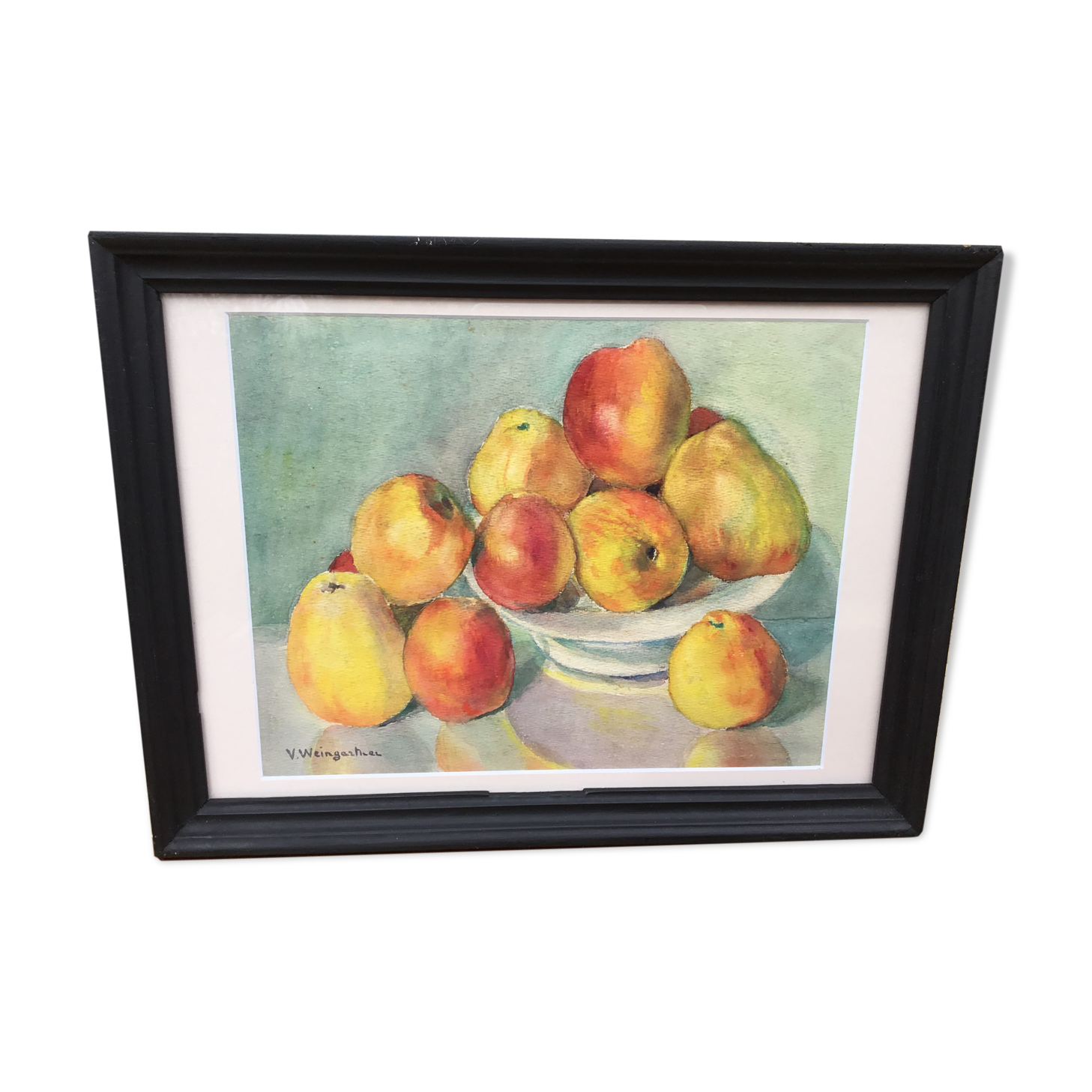 Still life with apples