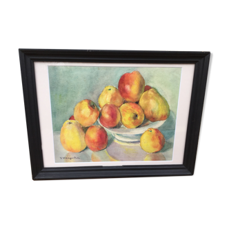 Still life with apples