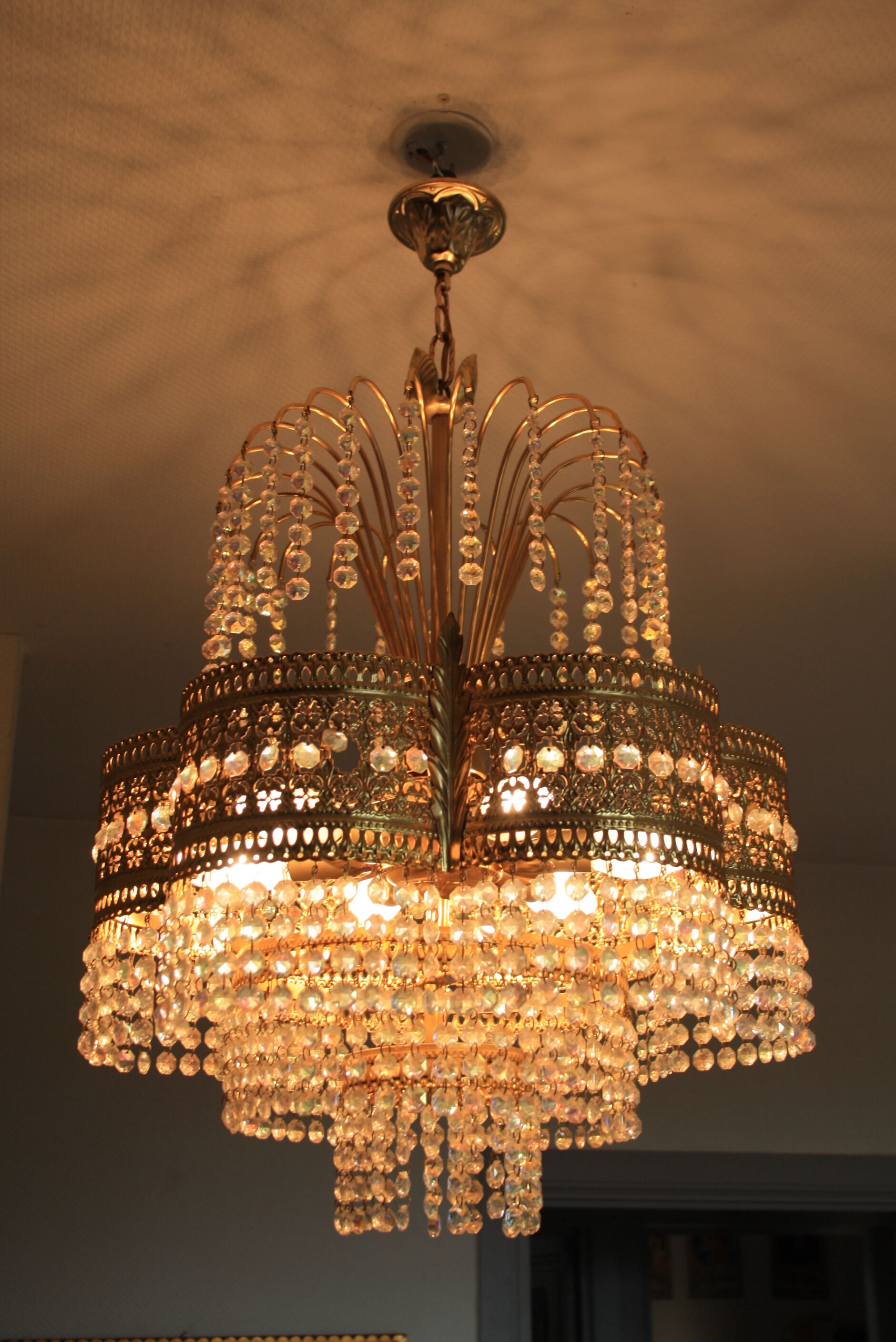 Chandelier with tassels