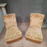 Paire de chaise "crapaud"