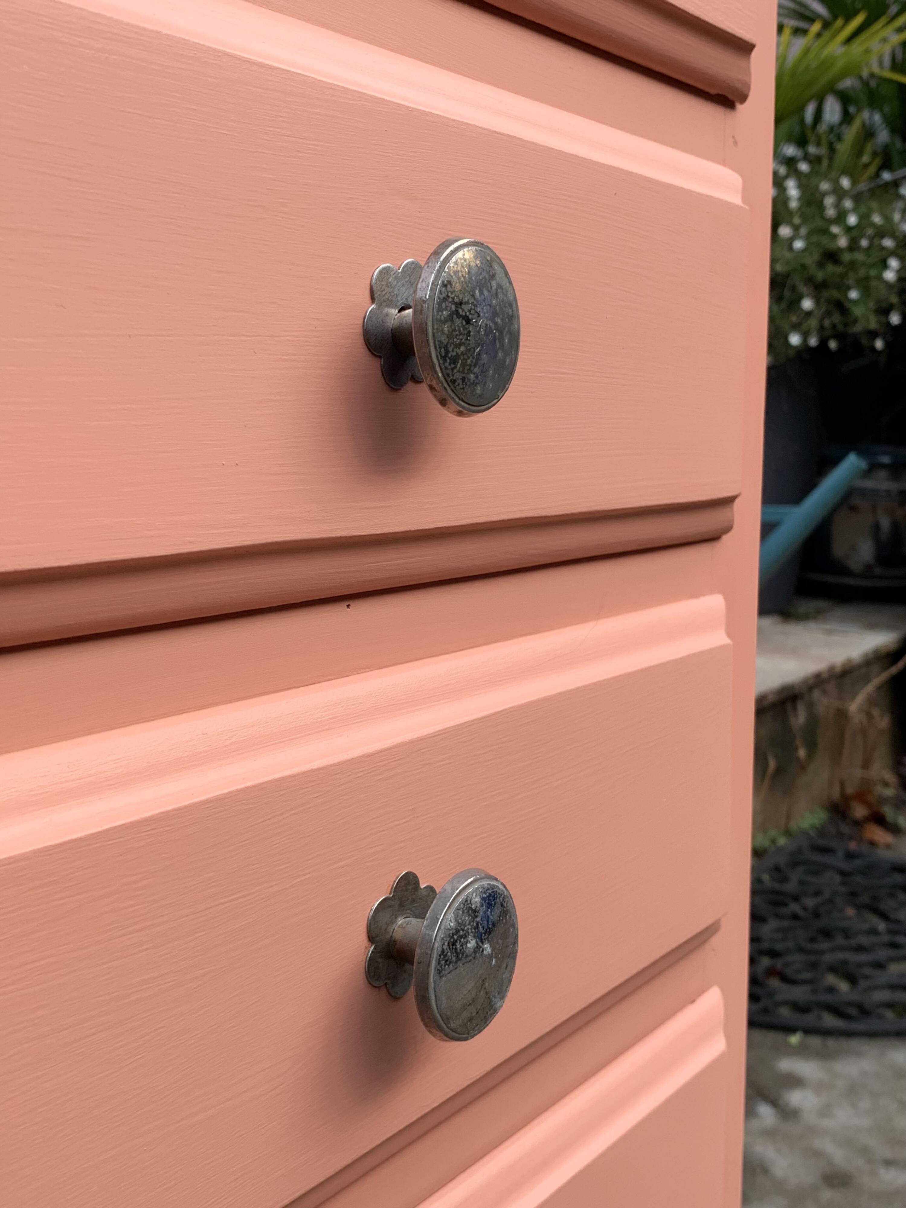 Vintage coral pink weekly planner H120