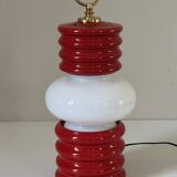 Vintage 70s ceramic design lantern lamp
