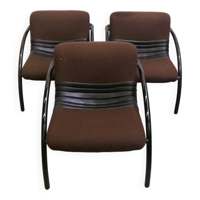 Suite de 3 chauffeuses Airborne