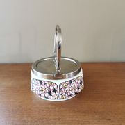 Art Deco hexagonal ceramic bonbonnière