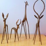 African animals in bronze 1970