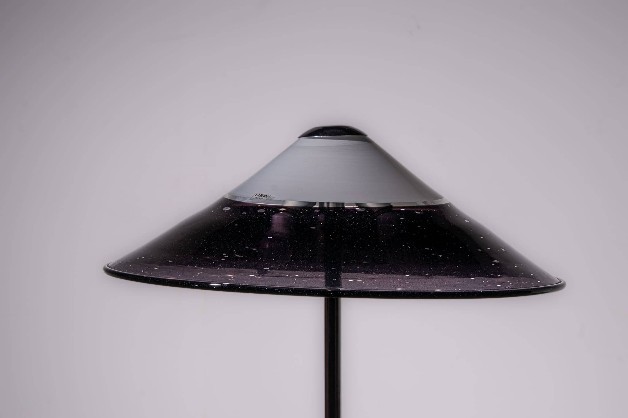 Afredo Barbini Murano glass table lamp circa 1980