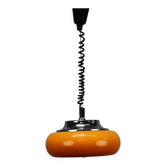 Suspension Harvey Guzzini Orange Space Age, Italy, 1970s