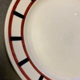 Old French earthenware dish Fénal Badonviller, Béarn model