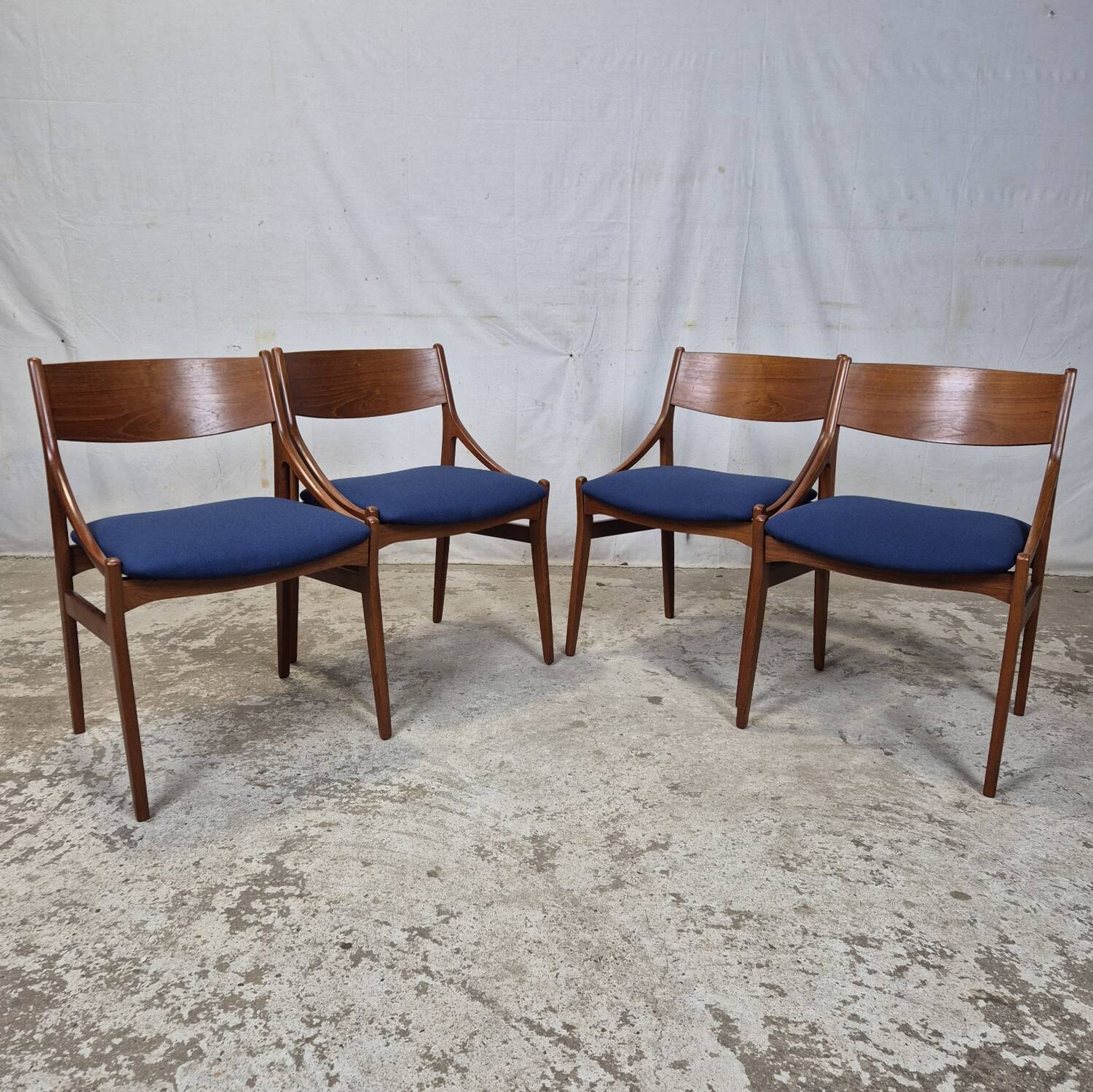Vintage Danish dining chairs from the 1960s by Vestervig Eriksen.