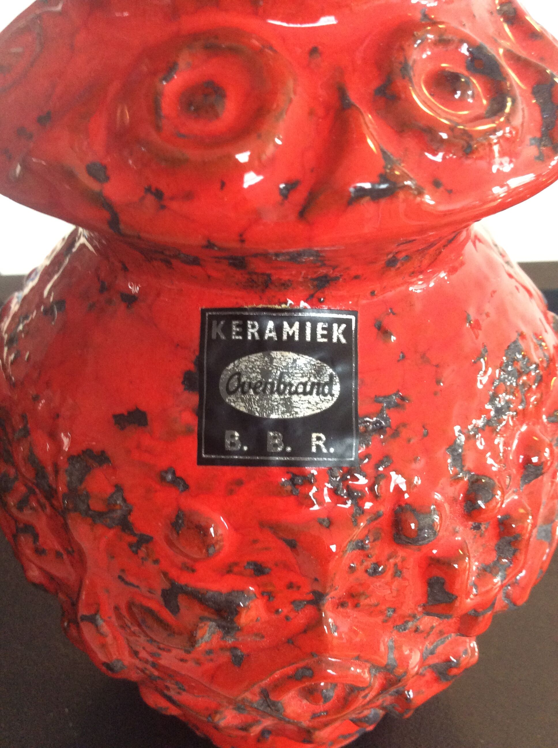 Vintage Vase West Germany in glazed ceramic 70s