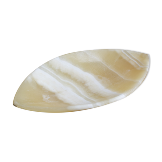 White marble aperitif display dish