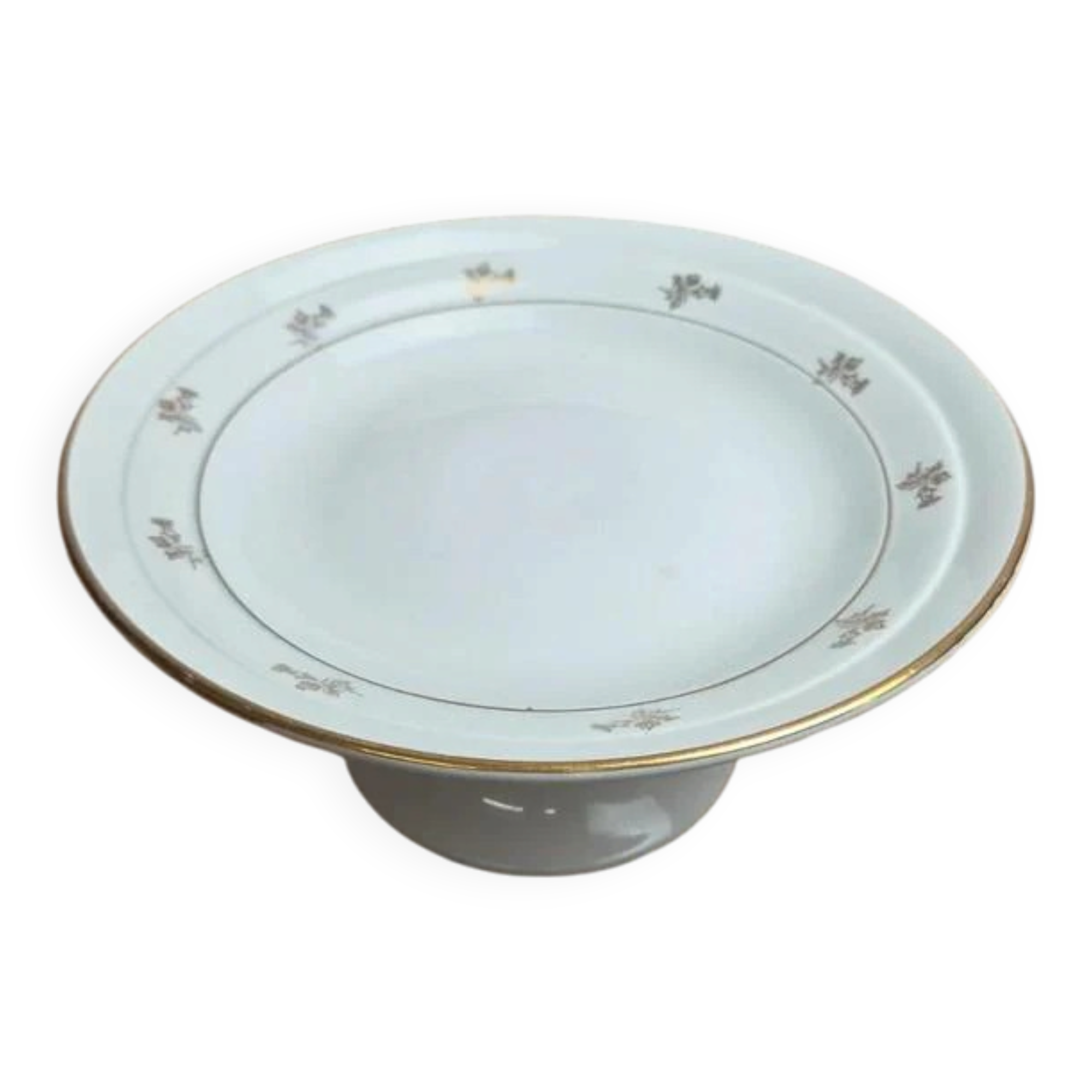 High footed compotier Saint-Amand model Provence