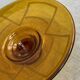 Large Art Deco amber glass bowl