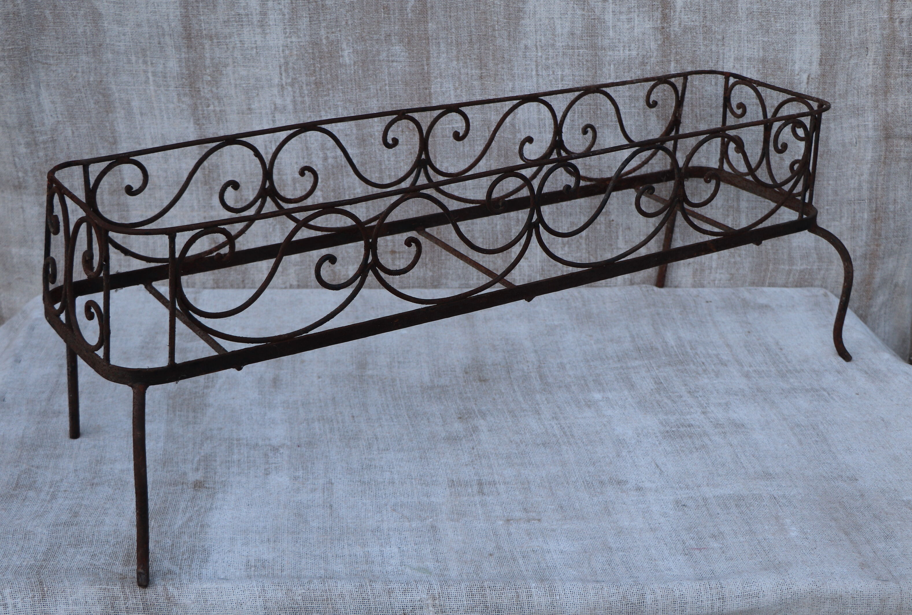 Wrought iron planter 1900