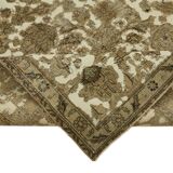 Hand-Knotted Persian Antique 1970s 298 cm x 398 cm Beige Wool Carpet