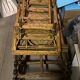 Ancienne chaise longue fauteuil en rotin osier de jardin