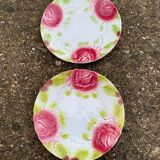 Set of 2 early 19th century earthenware plates